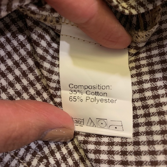 NWOT 2 Piece Gingham Longsleeve Top - Picture 5 of 6